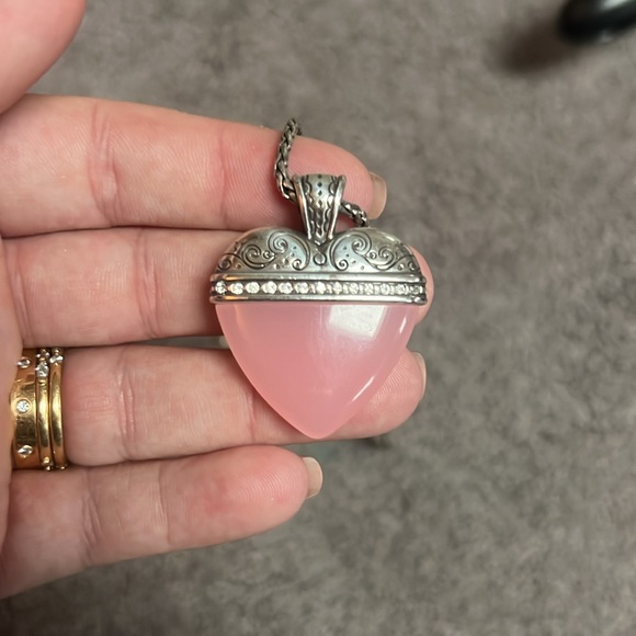 Brighton, pink heart necklace - Picture 2 of 3